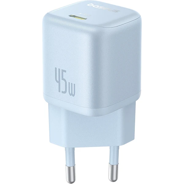 Rýchlonabíjačka do siete Baseus PicoGo GaN 45W USB-C PD modá - Nabíjačky - Obrázok DEGE000L01