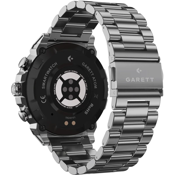Garett Atom chytré hodinky strieborná oceľ - Inteligentné hodinky - Obrázok DFAC000L01