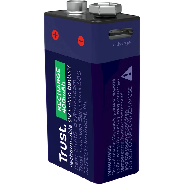 Trust USB-C dobíjacia batéria 9V - Batérie - Obrázok DFAL000K01