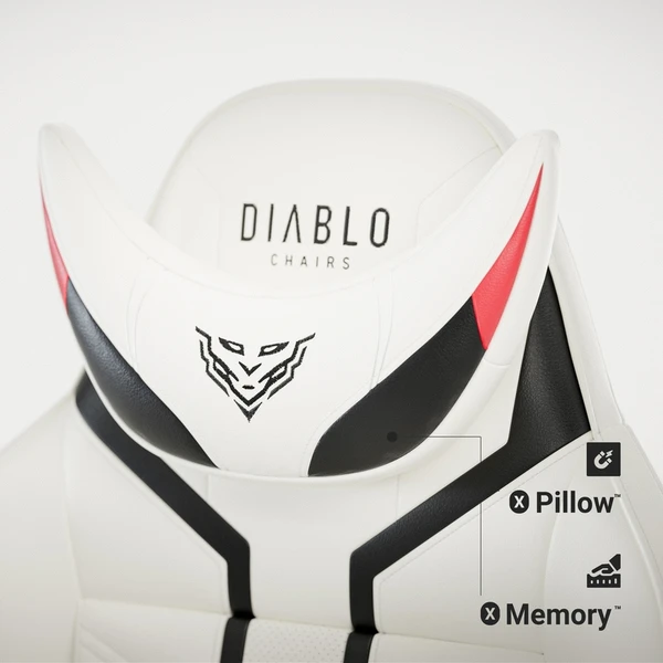 Diablo X-Ray 2.0 Normal Size herné stoličky bielo-čierna - Stoličky - Obrázok DFCG000K01