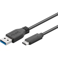 PremiumCord kábel USB-C 3.1male - USB 3.0 A male 3 m čierny - Káble