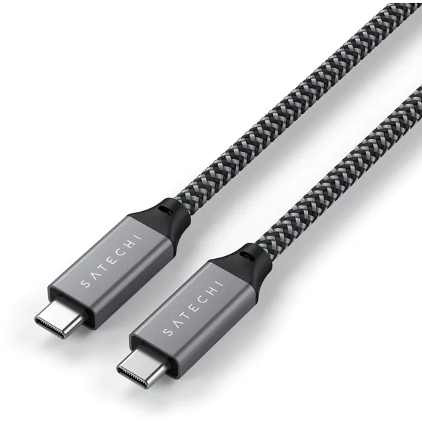 Satechi USB-C/USB-C napájací kábel 8K 100W 0,25m sivý - Káble a redukcie - Obrázok DFK2700301