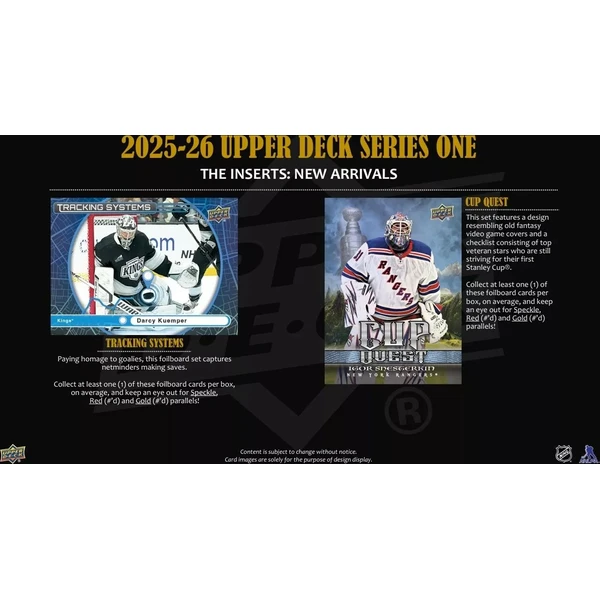 Hokejové karty 2025-26 Upper Deck Series 1 Hockey Hobby Box - Hokejové karty - Obrázok DG4K000K01