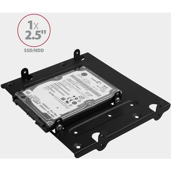 AXAGON RHD435 kovový rámček pre 4x 2.5" alebo 2x 2.5" HDD/SSD a 1x 3.5" HDD do 5.25" pozície - Rámiky na disky - Obrázok DG7HF00101