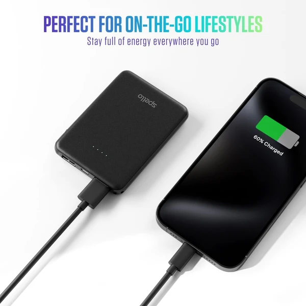 Spello Pocket powerbanka (10W) 5000mAh čierna - Powerbanky - Obrázok DGPD000K01