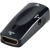 PremiumCord HDMI/VGA + 3,5mm prevodník čierny - Káble a redukcie