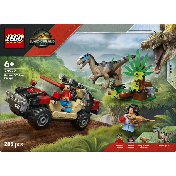 LEGO Jurassic World 76972 Únik pred raptorom v terénnom aute - LEGO - Obrázok DH5G000K01