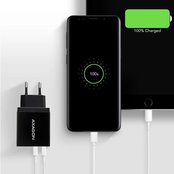 AXAGON nabíjačka 2x port USB-A 24W - Nabíjačky - Obrázok DHD0700301