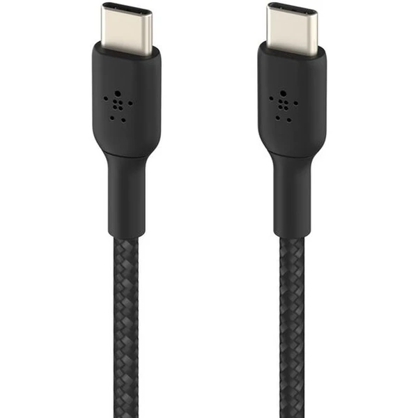Belkin BOOST Charge opletený napájací kábel USB-C/USB-C 60W 2m čierny - Káble a redukcie - Obrázok DHQF000N01