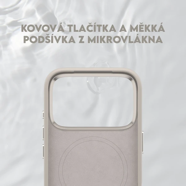 PanzerGlass® CARE Flow kryt s MagSafe Apple iPhone 17 Pro Vanilla - Puzdra - Obrázok DIDH000K01
