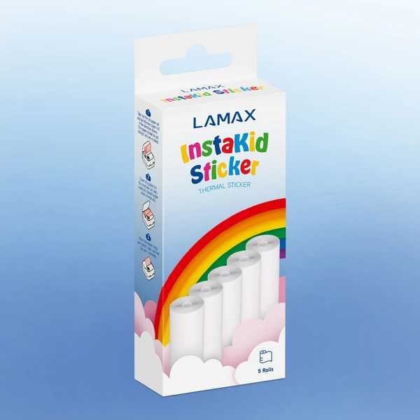 LAMAX InstaKid Sticker Thermal Paper (5ks) - Fotopapiere - Obrázok DISL000K01