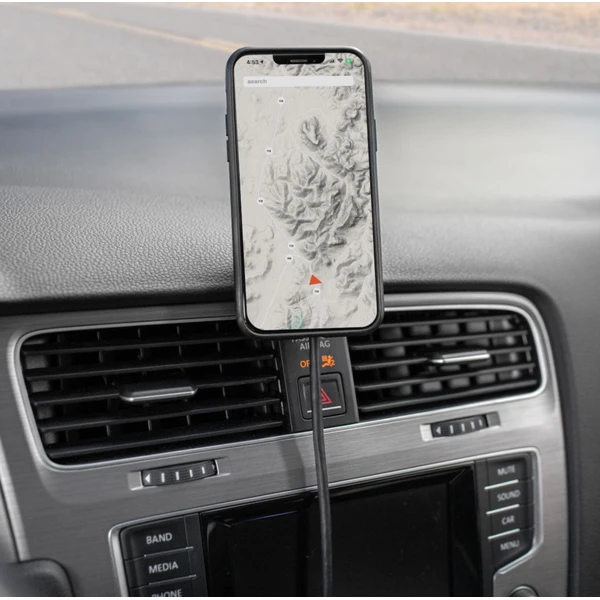 Peak Design Car Mount VHB MagSafe Qi2 držiak do auta čierny (s nabíjaním) - Držiaky - Obrázok DJ3E000N01
