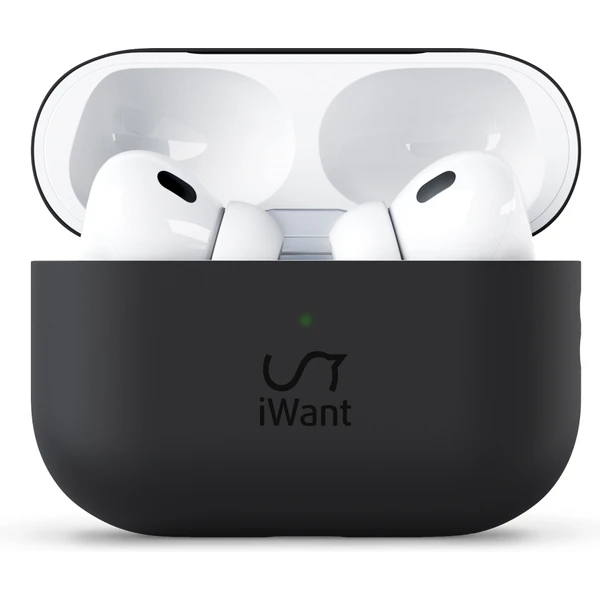 iWant Silicone ochranné puzdro AirPods Pro 2 čierne - Puzdra - Obrázok DJE9700301