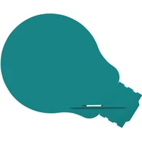 Rocada Skin Shape Idea 6461-5021 magnetická tabuľa vodná modrá RAL 5021 - Magnetické tabule