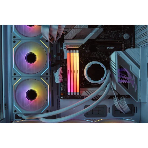 Kingston FURY Renegade White RGB DDR5 16GB 6400MT/s CL32 DIMM (1x16GB) XMP - Operačné pamäte - Obrázok DJXN100501