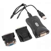 PremiumCord USB-A/DVI-I redukcia čierna + 2 redukcie v balení - Káble a redukcie