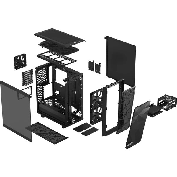 Fractal Design Meshify 2 Compact Čierna TG Light Tint - Počítačové skrine - Obrázok DK8W600301