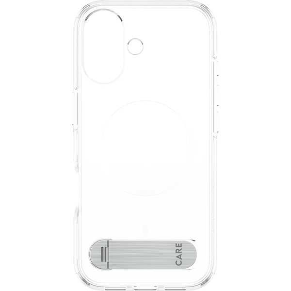 PanzerGlass® CARE Kickstand kryt s MagSafe Apple iPhone 17 strieborný/biely - Puzdra - Obrázok DKDH000K01