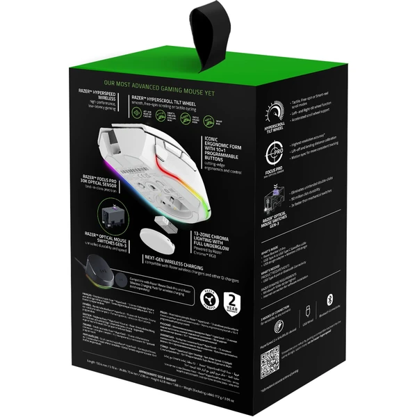 Razer Basilisk V3 Pro herná myš biela - Myši - Obrázok DL4I100501