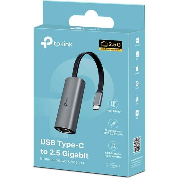 TP-Link UE310C USB Type-C na Gigabit Ethernet sieťový adaptér - Sieťové karty - Obrázok DODO000K01