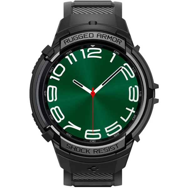 Spigen Rugged Armor Pre púzdro Samsung Galaxy Watch6 Classic 47mm čierne - Puzdra - Obrázok DOV3000N01