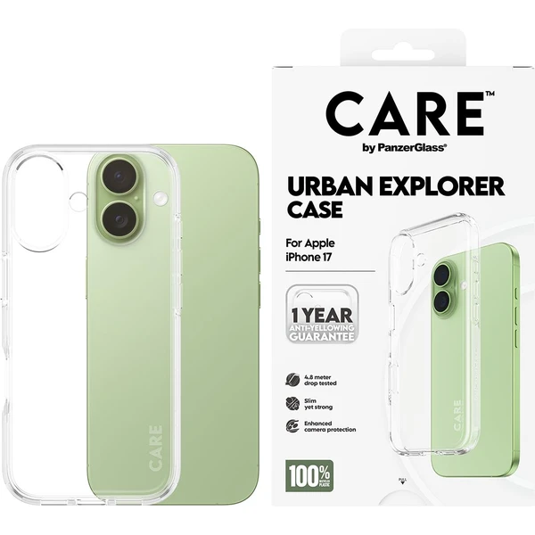 PanzerGlass® CARE Urban kryt Apple iPhone 17 číry - Puzdra - Obrázok DPEH000K01