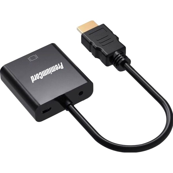 E-shop PremiumCord HDMI -> VGA + 3,5mm redukcia 0,2m čierna