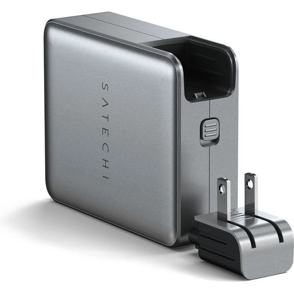 Satechi cestovný nabíjací adaptér 145W (4x USB-C) vesmírne šedý - Nabíjačky - Obrázok DPX5000O01