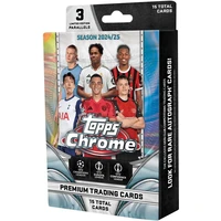Futbalové karty Topps 2024-25 Chrome UEFA Club Competitions - Hanger Box - Futbalové karty