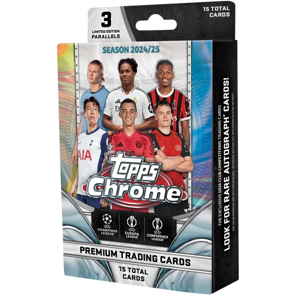 Futbalové karty Topps 2024-25 Chrome UEFA Club Competitions - Hanger Box - Futbalové karty - Hlavný obrázok