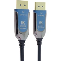 PremiumCord DisplayPort 1.4/DisplayPort 1.4 optický kábel 8K 10m čierny - Káble a redukcie