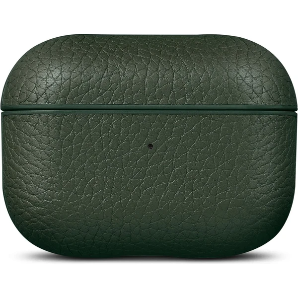 Woolnut Leather kožené puzdro pre AirPods Pro 3. generácia tmavozelené - Puzdra - Obrázok DQJI000K01