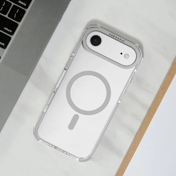 Cubenest MagPro Strong Guard MagSafe kryt iPhone Air biely - Puzdra - Obrázok DSBK000K01