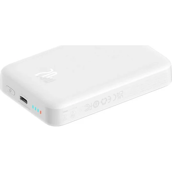 Baseus Magnetic Mini Air 10000mAh, 20W biela - Powerbanky - Obrázok DSHL000K01