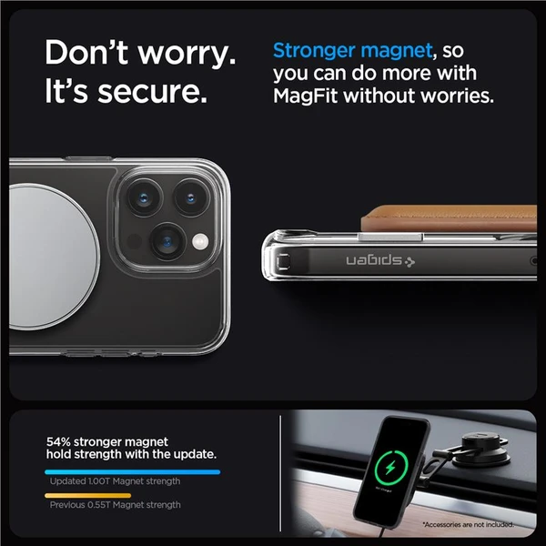 Spigen Ultra Hybrid S MagFit kryt iPhone 15 Pro číry - Puzdra - Obrázok DSW8000601