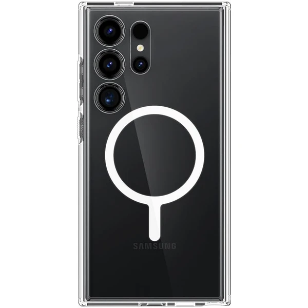 Spigen Ultra Hybrid OneTap Metal Ring MagFit kryt Samsung Galaxy S24 Ultra biely - Puzdra - Obrázok DT91000P01