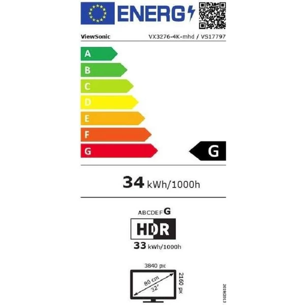 ViewSonic LED monitor VX3276-4K-mhd 31,5" - Monitory - Obrázok DTCB600201