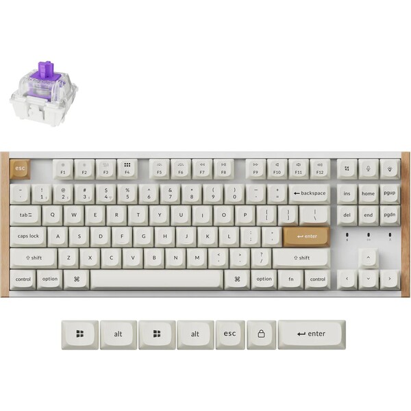 Keychron K8 HE herná klávesnica (US) biela