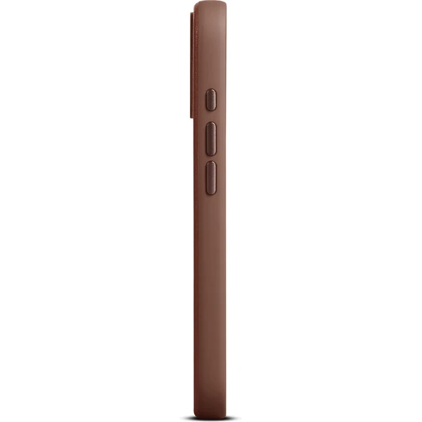 Woolnut MagSafe kožený kryt iPhone 17 hnedý - Puzdra - Obrázok DTLH000K01