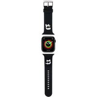 Karl Lagerfeld Karl a Choupette Head NFT remienok Apple Watch 42/44/45/46/49 čierny - Remienky