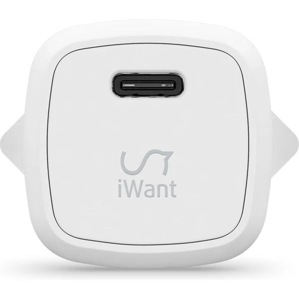 iWant USB-C PD MINI sieťová nabíjačka s rýchlo-nabíjaním 30W biela - Nabíjačky - Obrázok DUI7300401
