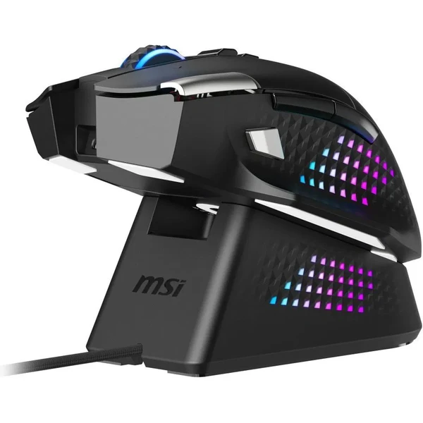 MSI VERSA Pre bezdrôtová herná myš + Mouse Dock Pre set čierny - Myši - Obrázok DUSE000K01