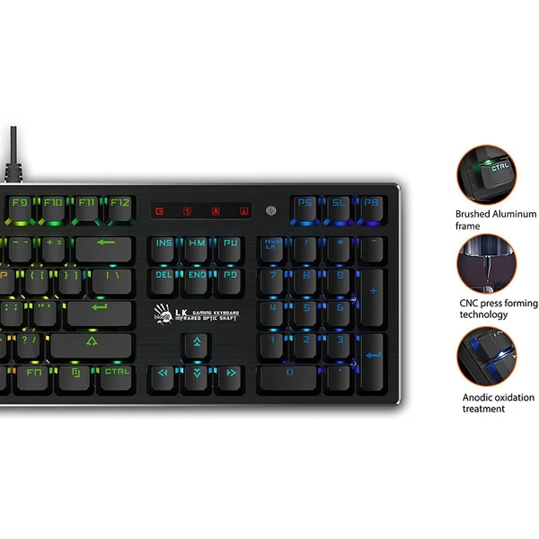A4tech Bloody B820R mechanická RGB herná klávesnica - Klávesnice - Obrázok DV9B300401