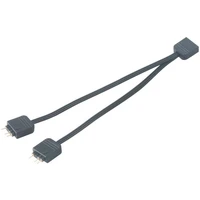 Akasa rozbočovač pre RGB LED pásiky, 1xF, 2xM, 12cm, čierny (pre Asus, Asrock, MSI) - Káble a redukcie