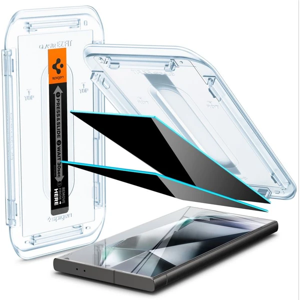 Spigen Glass TR EZ Fit Privacy 2 Pack sklo Samsung Galaxy S24 Ultra - Ochranné fólie a sklo - Obrázok DY66000N01