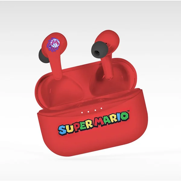 OTL bezdrôtové slúchadlá TWS s motívom Super Mario červená - Slúchadlá - Obrázok DYHB300401