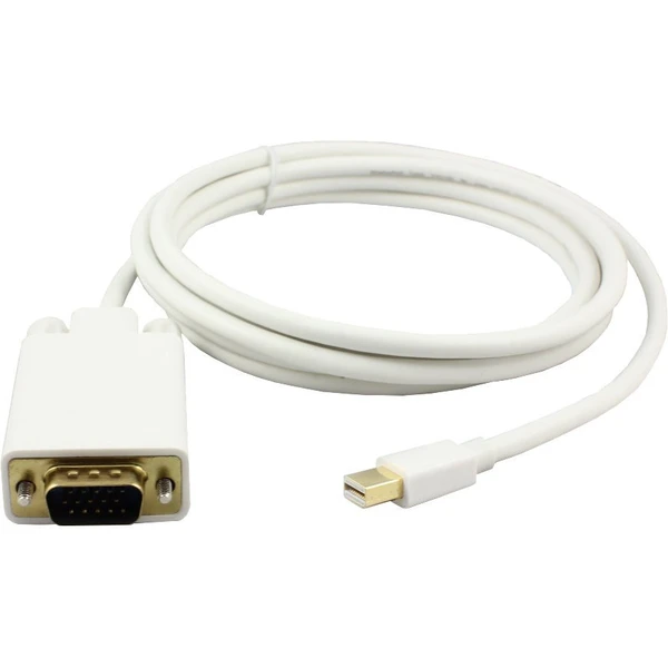 PremiumCord Mini DisplayPort/VGA kábel 2m biely - Káble a redukcie - Hlavný obrázok
