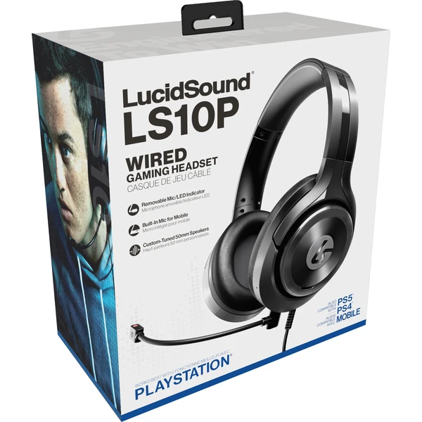 LucidSound LS10P Wired Stereo Gaming Headset s Mic pre PlayStation - Black - Slúchadlá - Obrázok DZC9700301