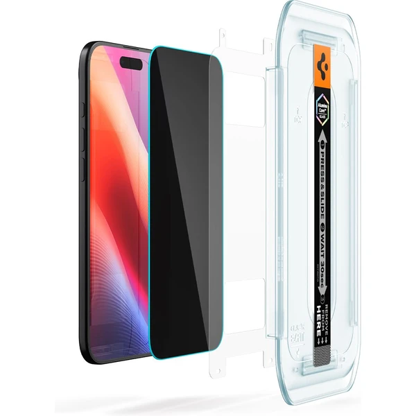 Spigen Glass tR EZ Fit (Privacy) sklo iPhone Air číre (2 ks) - Ochranné fólie a sklo - Obrázok DZGH000K01
