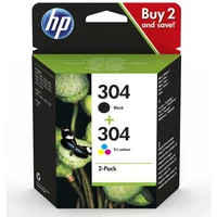 HP 304 Color/Black Ink Cartridge Combo 2-Pack - Cartridge